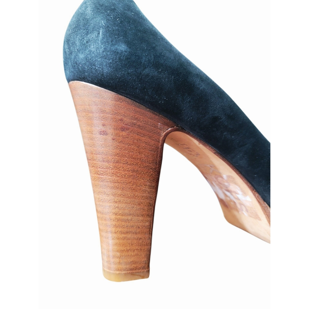 Michael Kors "Spice" Peep Toe Stacked Heel Pumps Size 9 - Picture 7 of 8